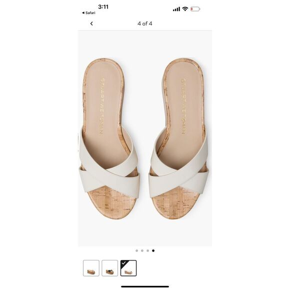 Stuart Weitzman Dayna Platform Wedge Sandal (Women) size - Picture 4 of 7